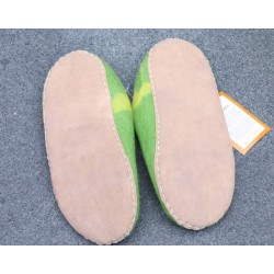 Håndlavet filt hjemmesko, mellemgrøn