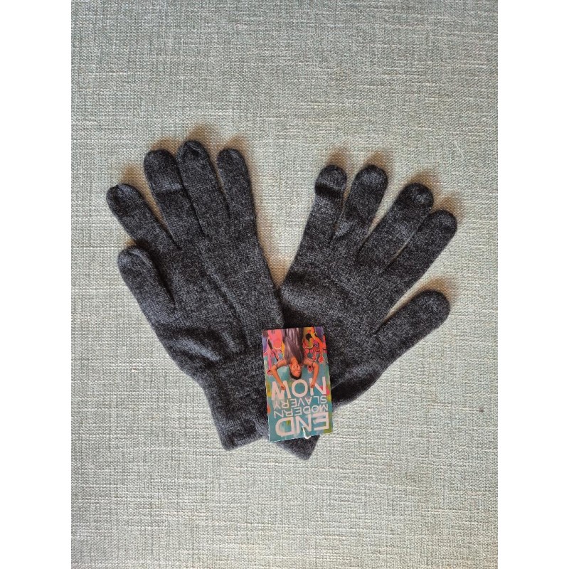 Bløde handsker, mørkegrå