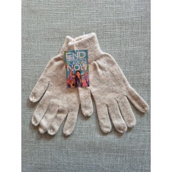 Bløde handsker, beige