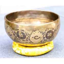 Smuk dekoreret klangskål