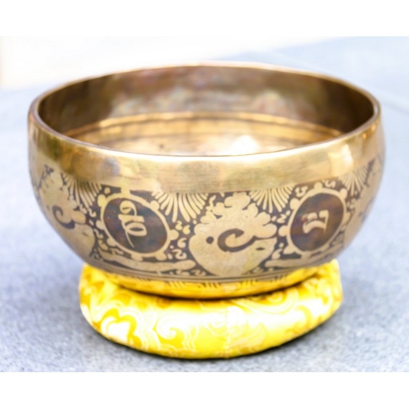 Smuk dekoreret klangskål