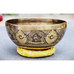 Smuk dekoreret klangskål