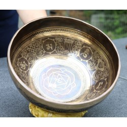 Smuk dekoreret klangskål