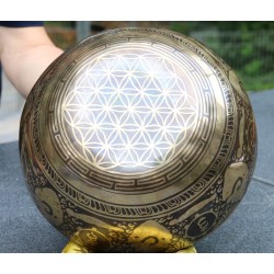 Smuk dekoreret klangskål